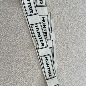 Hunter Black and White Logo Ribbon